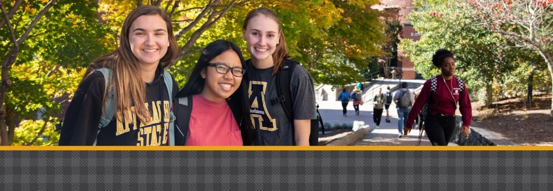 App State Students enjoying the fall weather on campus 