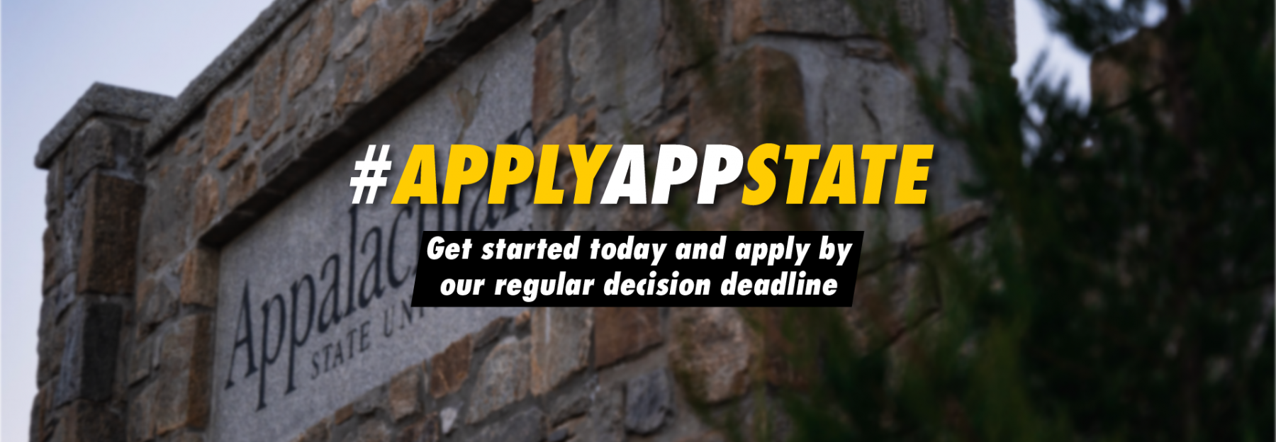 Campus Shot of App State. #ApplyAppState Apply by our Regular Decision deadline of Feb. 1! 